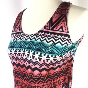 Jody California Dress Size Small Sleeveless Aztec